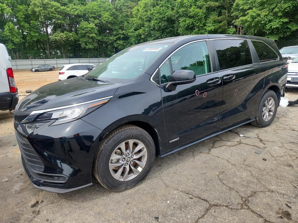 Продаж на аукціоні авто 2021 Toyota Sienna, vin: 5TDKRKEC9MS004676, номер лоту: 52809496