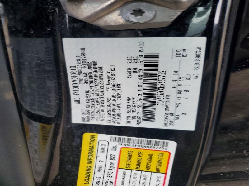 Продаж на аукціоні авто 2017 Lincoln Mkz, vin: 3LN6L5FCXHR657752, номер лоту: 54327296