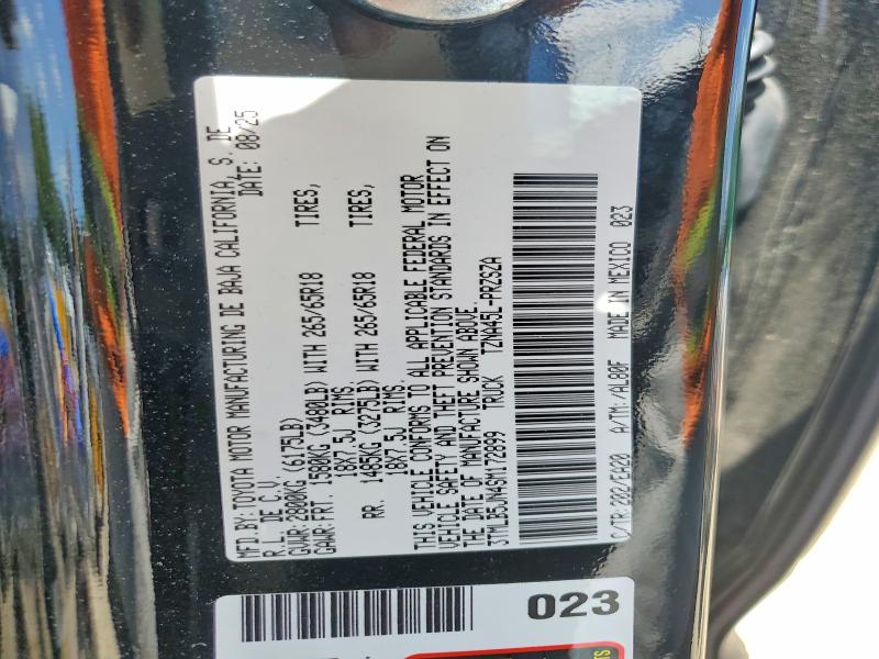 Продажа на аукционе авто 2025 Toyota Tacoma, vin: 3TMLB5JN4SM172899, номер лота: 52767956