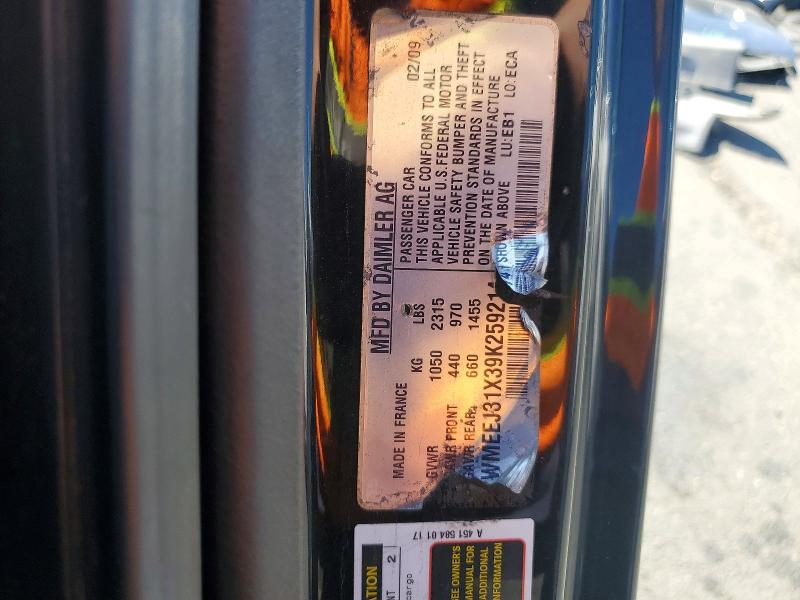 2009 Smart Fortwo მანქანა იყიდება აუქციონზე, vin: WMEEJ31X39K259214, აუქციონის ნომერი: 54144826