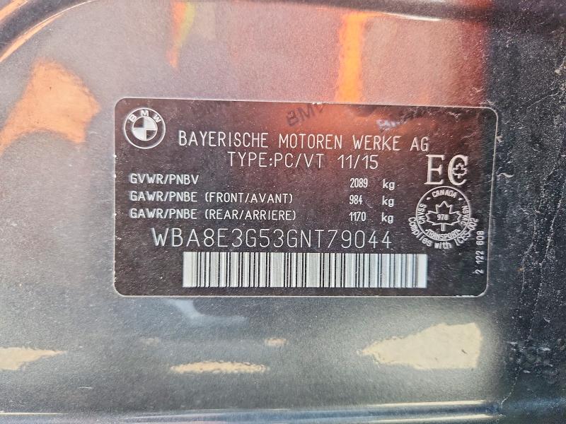 Aukcja sprzedaży 2016 Bmw 328, vin: WBA8E3G53GNT79044, numer aukcji: 52375636