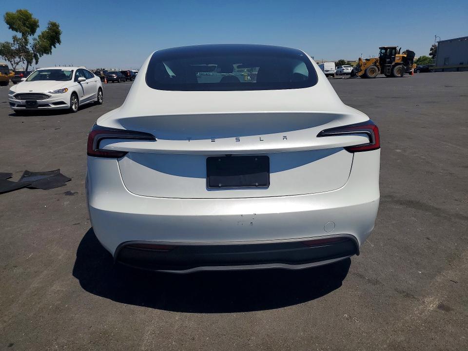 2025 Tesla Model 3 მანქანა იყიდება აუქციონზე, vin: 5YJ3E1EAXSF034912, აუქციონის ნომერი: 54273526