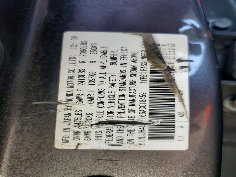Продажа на аукционе авто 2010 Acura Tsx, vin: JH4CU2F66AC018459, номер лота: 52067666