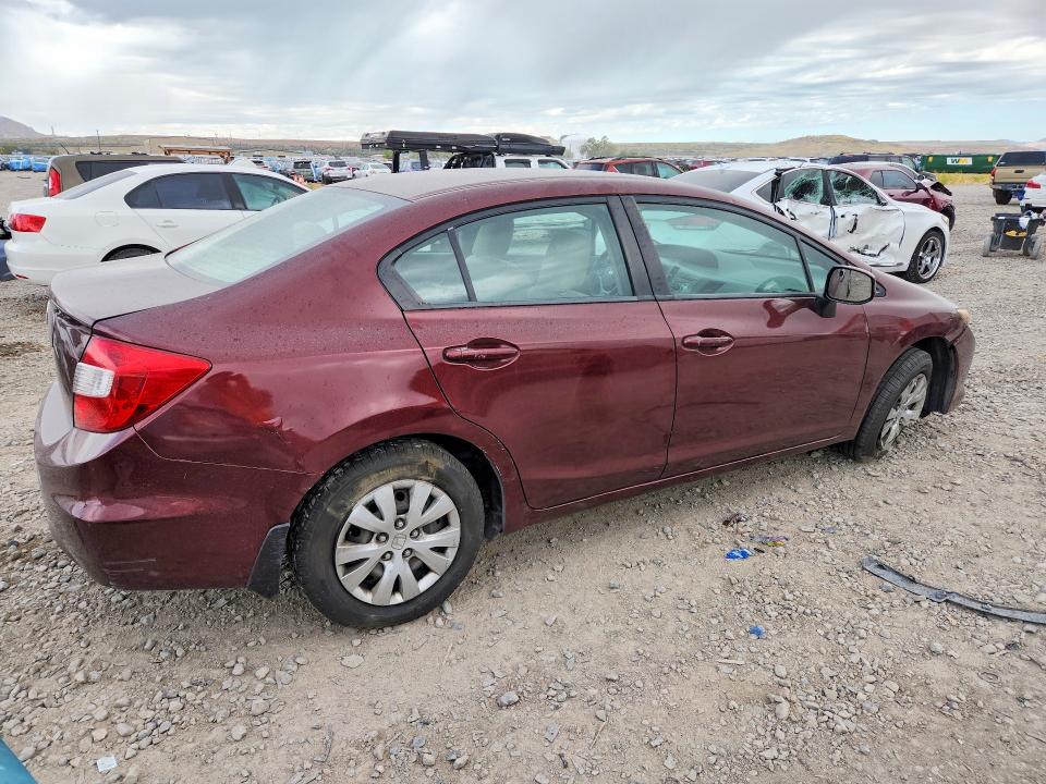 53918386 :رقم المزاد ، 19XFB2F58CE057979 vin ، 2012 Honda Civic مزاد بيع