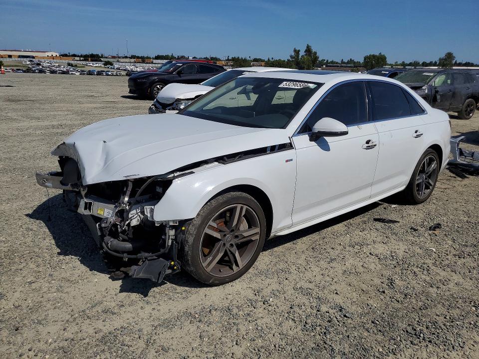 2018 Audi A4 მანქანა იყიდება აუქციონზე, vin: WAUENAF42JA044100, აუქციონის ნომერი: 53296586