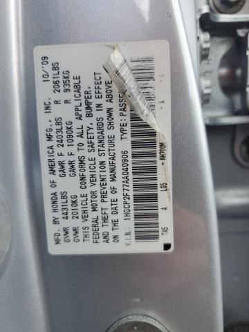 Продаж на аукціоні авто 2010 Honda Accord, vin: 1HGCP2F77AA040906, номер лоту: 55002476