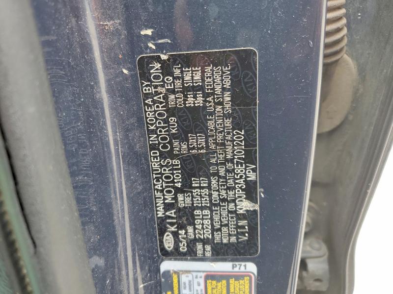 Продаж на аукціоні авто 2014 Kia Soul, vin: KNDJP3A58E7101202, номер лоту: 55038216