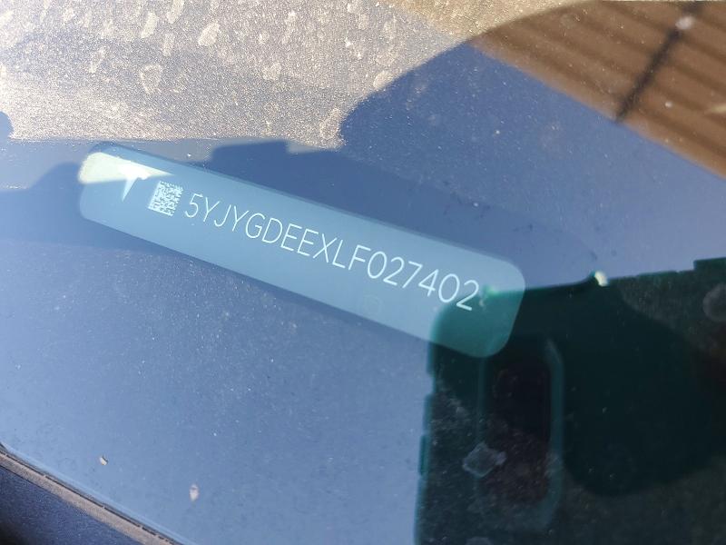 Aukcja sprzedaży 2020 Tesla Model Y, vin: 5YJYGDEEXLF027402, numer aukcji: 53758096