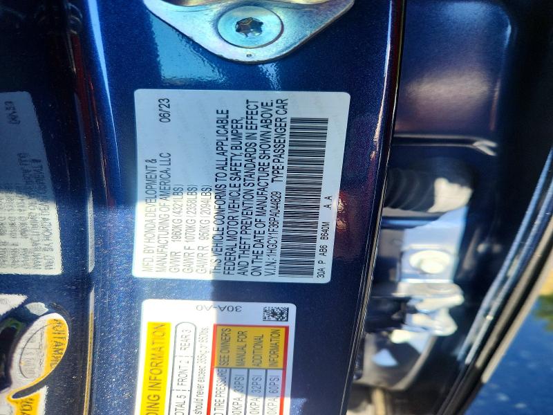 Aukcja sprzedaży 2023 Honda Accord, vin: 1HGCY1F36PA044829, numer aukcji: 52886136