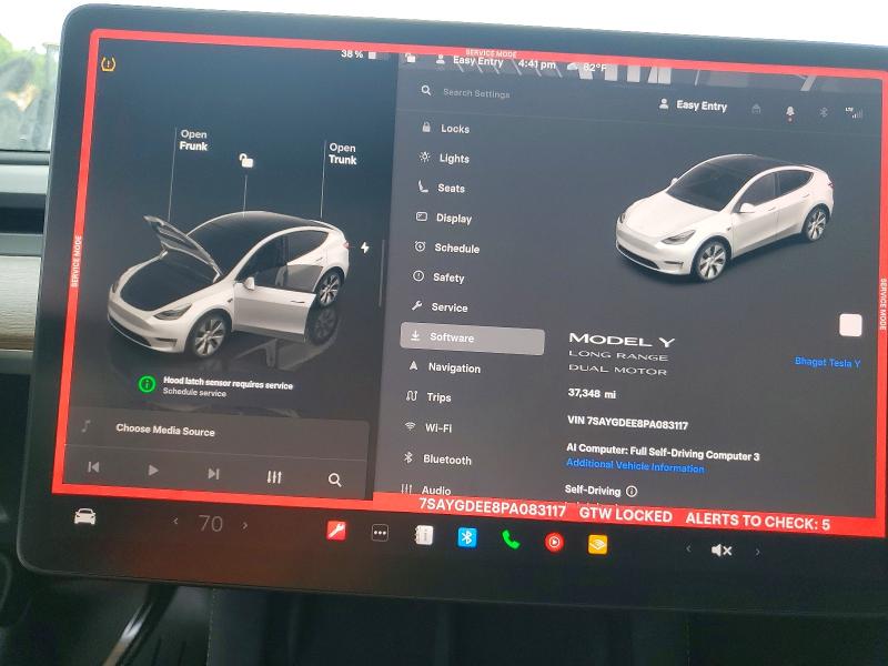 2023 Tesla Model Y მანქანა იყიდება აუქციონზე, vin: 7SAYGDEE8PA083117, აუქციონის ნომერი: 52657196
