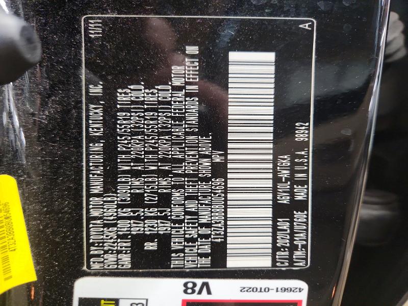 54318376 :رقم المزاد ، 4T3ZA3BB8BU054696 vin ، 2011 Toyota Venza مزاد بيع