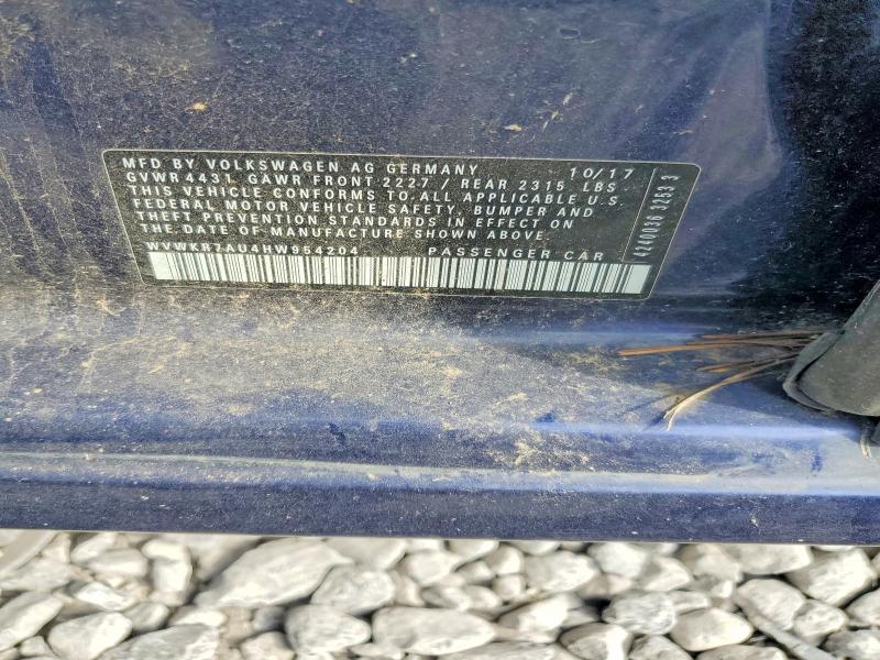Aukcja sprzedaży 2017 Volkswagen E-golf, vin: WVWKR7AU4HW954204, numer aukcji: 53998316