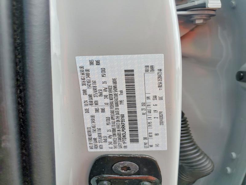 2024 Ford F150 მანქანა იყიდება აუქციონზე, vin: 1FTEW3LP0RKF55160, აუქციონის ნომერი: 52047106