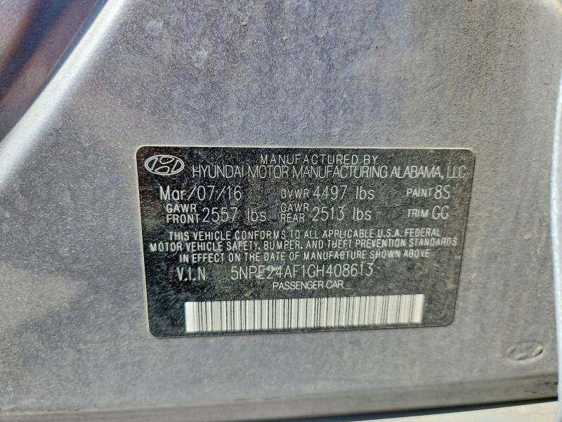 Продаж на аукціоні авто 2016 Hyundai Sonata, vin: 5NPE24AF1GH408613, номер лоту: 54175756