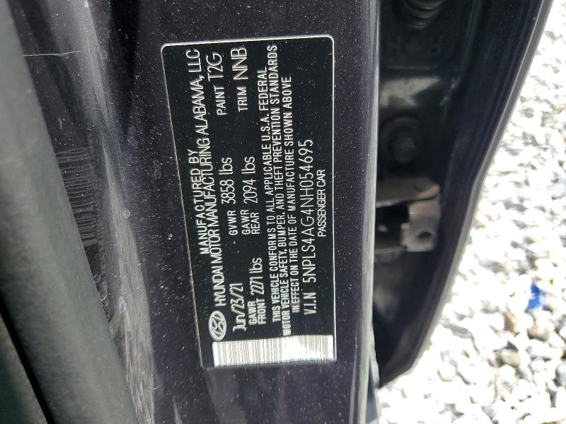 Продаж на аукціоні авто 2022 Hyundai Elantra, vin: 5NPLS4AG4NH054695, номер лоту: 54868996