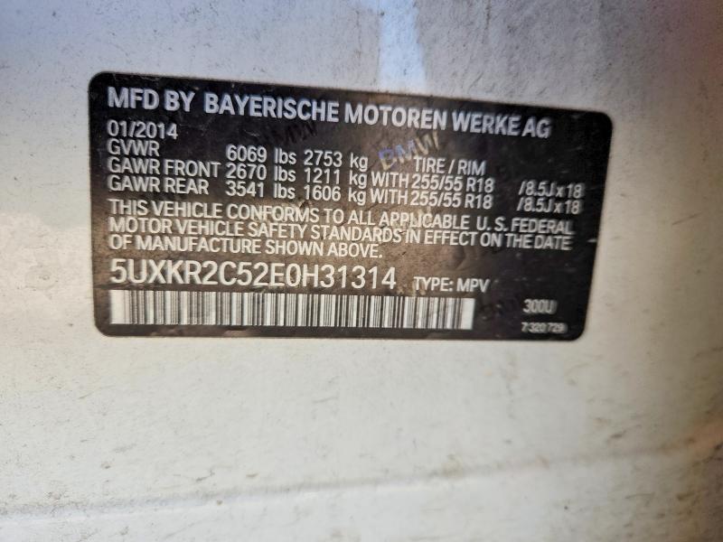 Продажа на аукционе авто 2014 Bmw X5, vin: 5UXKR2C52E0H31314, номер лота: 53930946