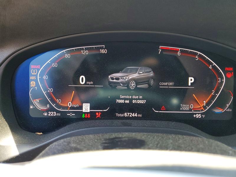 2020 Bmw X3 მანქანა იყიდება აუქციონზე, vin: 5UXTY5C07L9B01181, აუქციონის ნომერი: 54008156