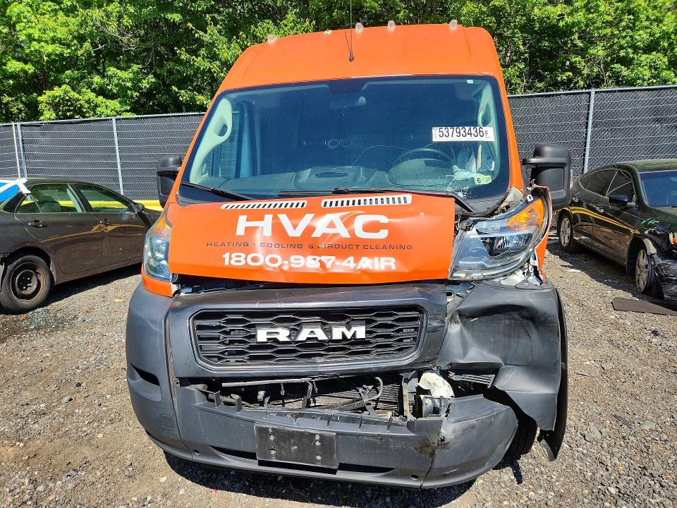 53793436 :رقم المزاد ، 3C6LRVDG9ME530902 vin ، 2021 Ram Promaster 2500 مزاد بيع