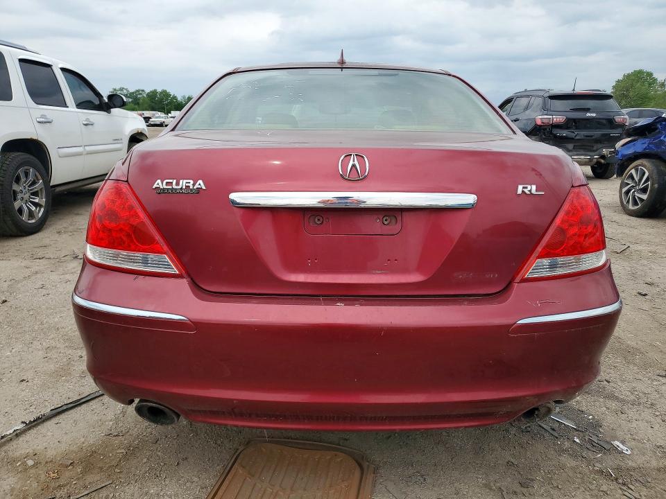 53942166 :رقم المزاد ، JH4KB16516C009288 vin ، 2006 Acura Rl مزاد بيع