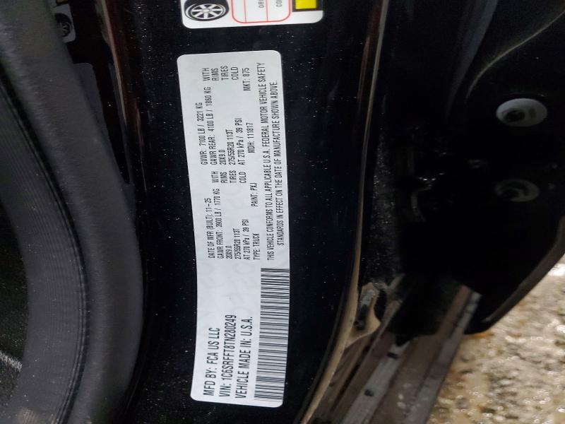54663746 :رقم المزاد ، 1C6SRFFT8TN280249 vin ، 2026 Ram 1500 مزاد بيع