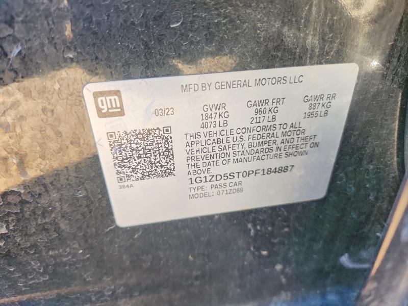 Aukcja sprzedaży 2023 Chevrolet Malibu, vin: 1G1ZD5ST0PF184887, numer aukcji: 51848586
