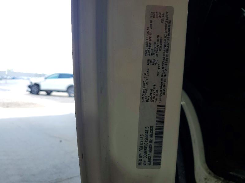 53300836 :رقم المزاد ، 3C6MRVJG4SE504813 vin ، 2025 Ram Promaster 3500 مزاد بيع