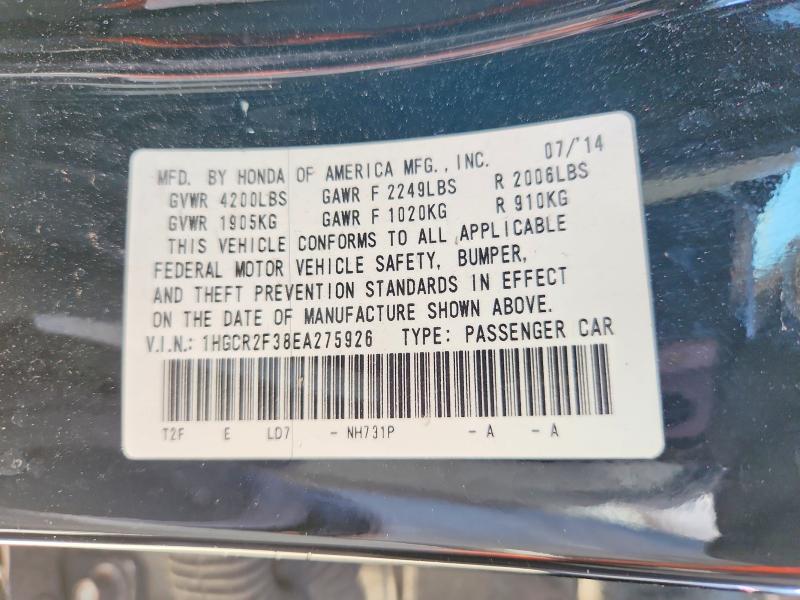 Продаж на аукціоні авто 2014 Honda Accord, vin: 1HGCR2F38EA275926, номер лоту: 53312336
