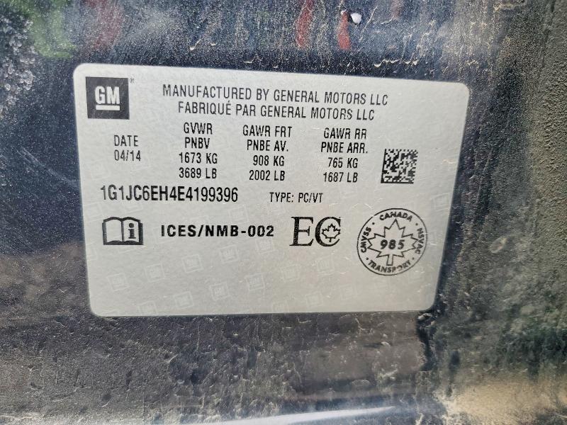 Продажа на аукционе авто 2014 Chevrolet Sonic, vin: 1G1JC6EH4E4199396, номер лота: 53609046
