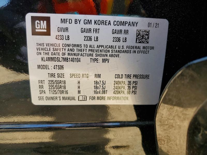 Продаж на аукціоні авто 2021 Buick Encore Gx, vin: KL4MMDSL7MB140104, номер лоту: 54225196