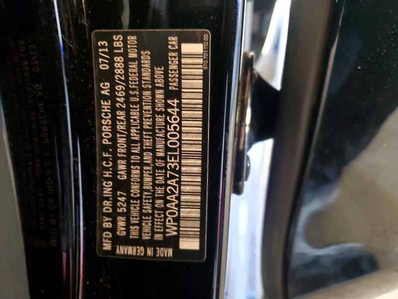 Продаж на аукціоні авто 2014 Porsche Panamera, vin: WP0AA2A73EL005644, номер лоту: 53171496
