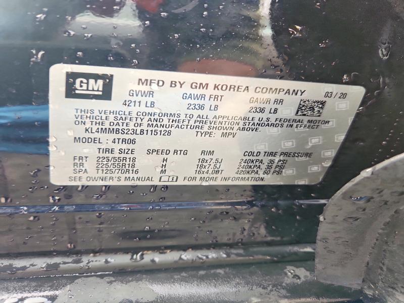 Продажа на аукционе авто 2020 Buick Encore Gx, vin: KL4MMBS23LB115128, номер лота: 54765796
