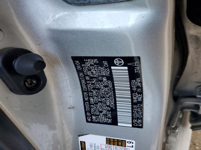 Aukcja sprzedaży 2005 Toyota Prius, vin: JTDKB20U350124689, numer aukcji: 53664466