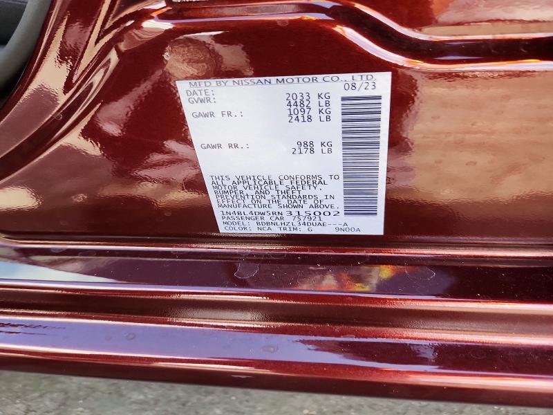 54010686 :رقم المزاد ، 1N4BL4DW5RN315002 vin ، 2024 Nissan Altima مزاد بيع