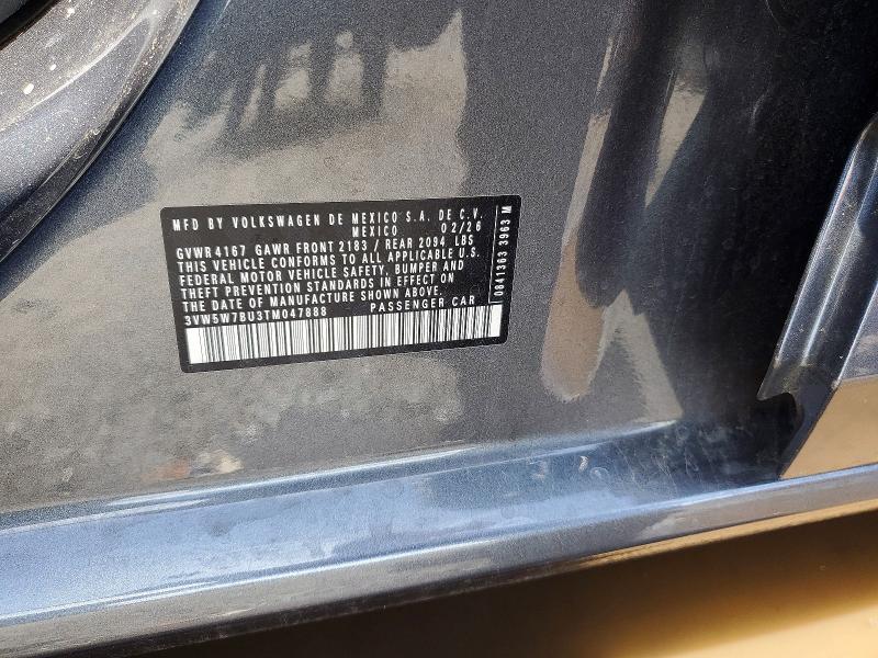 Aukcja sprzedaży 2026 Volkswagen Jetta, vin: 3VW5W7BU3TM047888, numer aukcji: 54504466