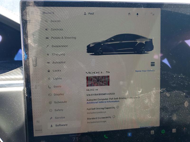 Aukcja sprzedaży 2021 Tesla Model S, vin: 5YJSA1E61MF442530, numer aukcji: 52334466