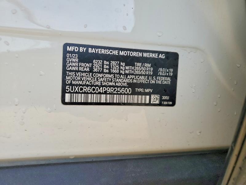 Продажа на аукционе авто 2023 Bmw X5, vin: 5UXCR6C04P9R25600, номер лота: 53216806