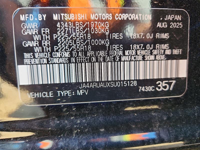 Продаж на аукціоні авто 2025 Mitsubishi Outlander Sport, vin: JA4ARUAUXSU015128, номер лоту: 55275766