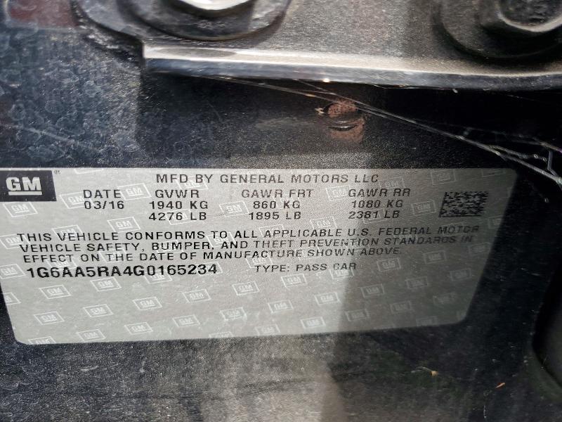 Продажа на аукционе авто 2016 Cadillac Ats, vin: 1G6AA5RA4G0165234, номер лота: 53546806