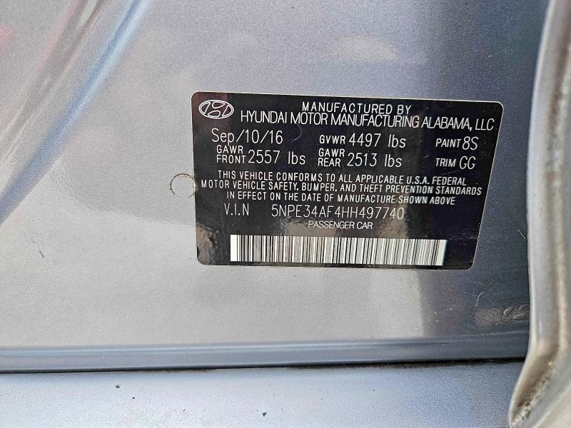 Продажа на аукционе авто 2017 Hyundai Sonata, vin: 5NPE34AF4HH497740, номер лота: 52913286