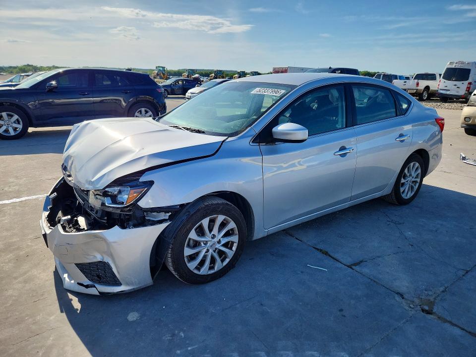 52337996 :رقم المزاد ، 3N1AB7AP0KY296698 vin ، 2019 Nissan Sentra مزاد بيع