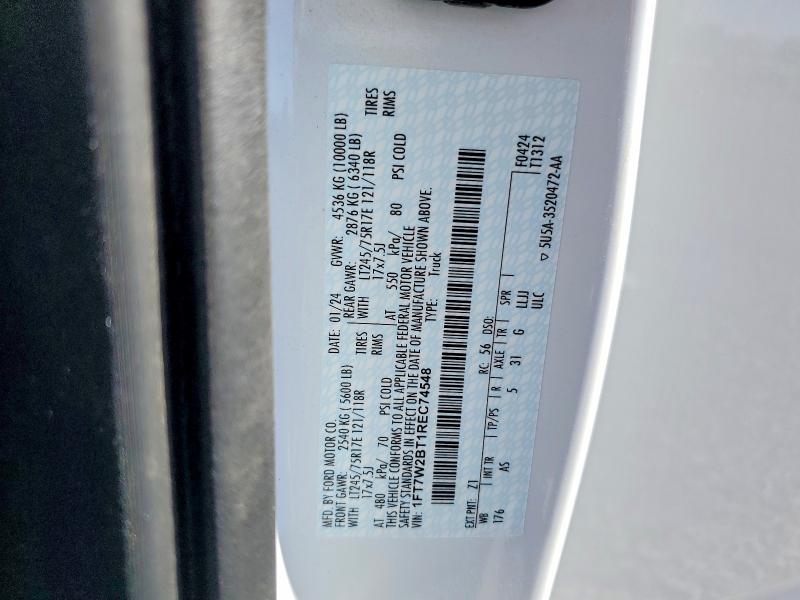 Продажа на аукционе авто 2024 Ford F250, vin: 1FT7W2BT1REC74548, номер лота: 52406536