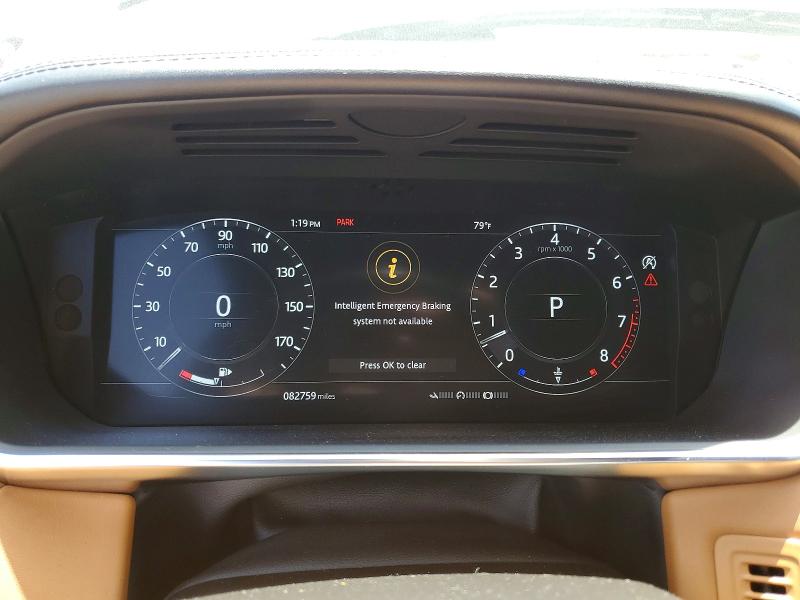 Aukcja sprzedaży 2019 Land Rover Range Rover Sport, vin: SALWV2RE8KA856027, numer aukcji: 52721616
