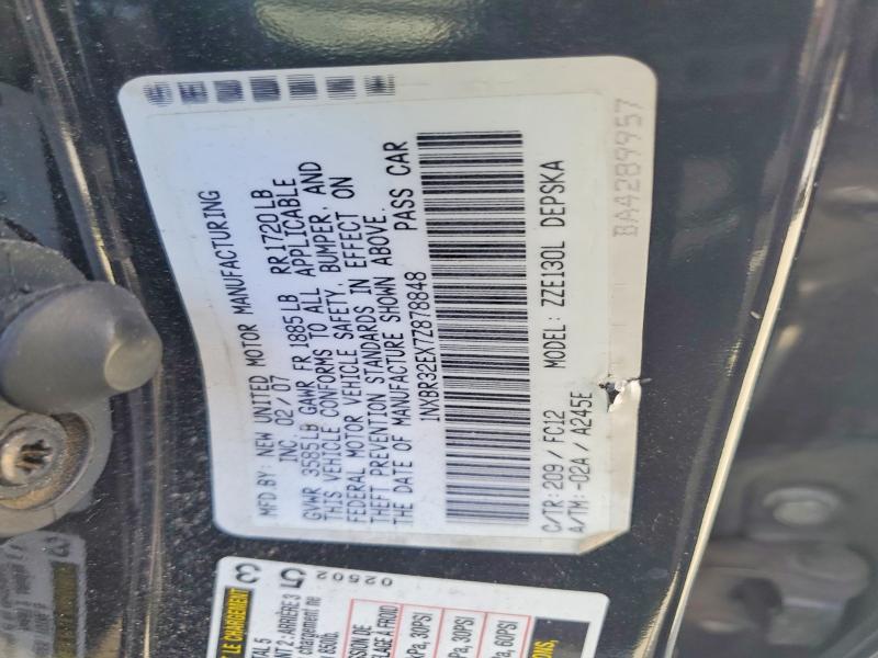 Aukcja sprzedaży 2007 Toyota Corolla, vin: 1NXBR32EX7Z878848, numer aukcji: 54483036