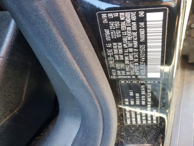 53981806 :رقم المزاد ، WDBJF82F4WX011505 vin ، 1998 Mercedes-benz E مزاد بيع
