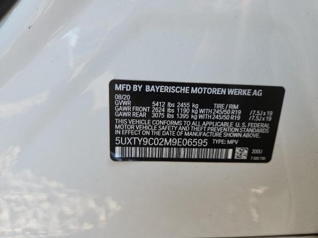 51646576 :رقم المزاد ، 5UXTY9C02M9E06595 vin ، 2021 Bmw X3 مزاد بيع