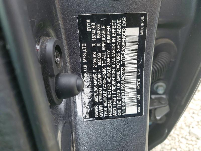 Aukcja sprzedaży 2018 Honda Civic, vin: SHHFK7H90JU427373, numer aukcji: 52738906