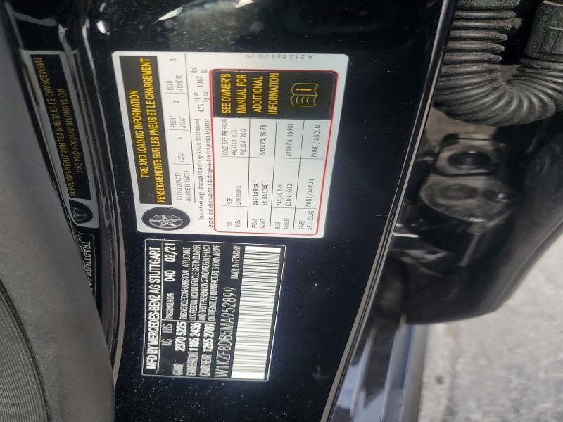 Продаж на аукціоні авто 2021 Mercedes-benz E, vin: W1KZF8DB5MA952899, номер лоту: 51454406