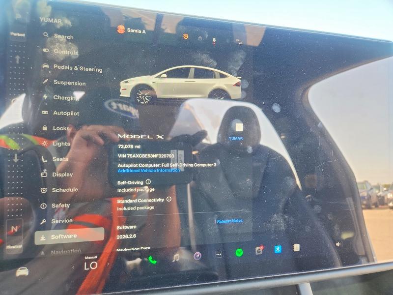 Продажа на аукционе авто 2022 Tesla Model X, vin: 7SAXCBE53NF329793, номер лота: 51530416