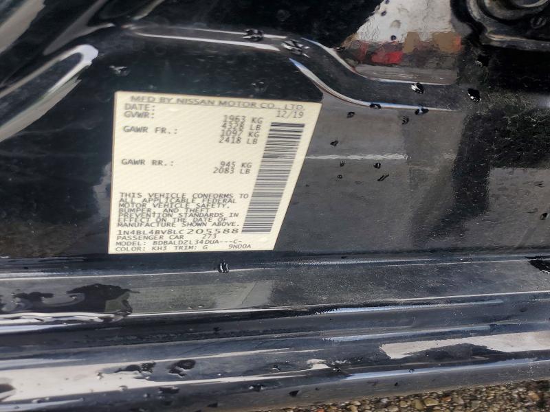 Продажа на аукционе авто 2020 Nissan Altima, vin: 1N4BL4BV8LC205588, номер лота: 54709066