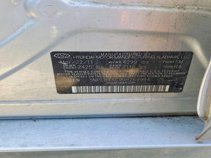 Aukcja sprzedaży 2011 Hyundai Sonata, vin: 5NPEB4AC9BH269944, numer aukcji: 55358596